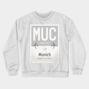 MUC Munich airport Crewneck Sweatshirt